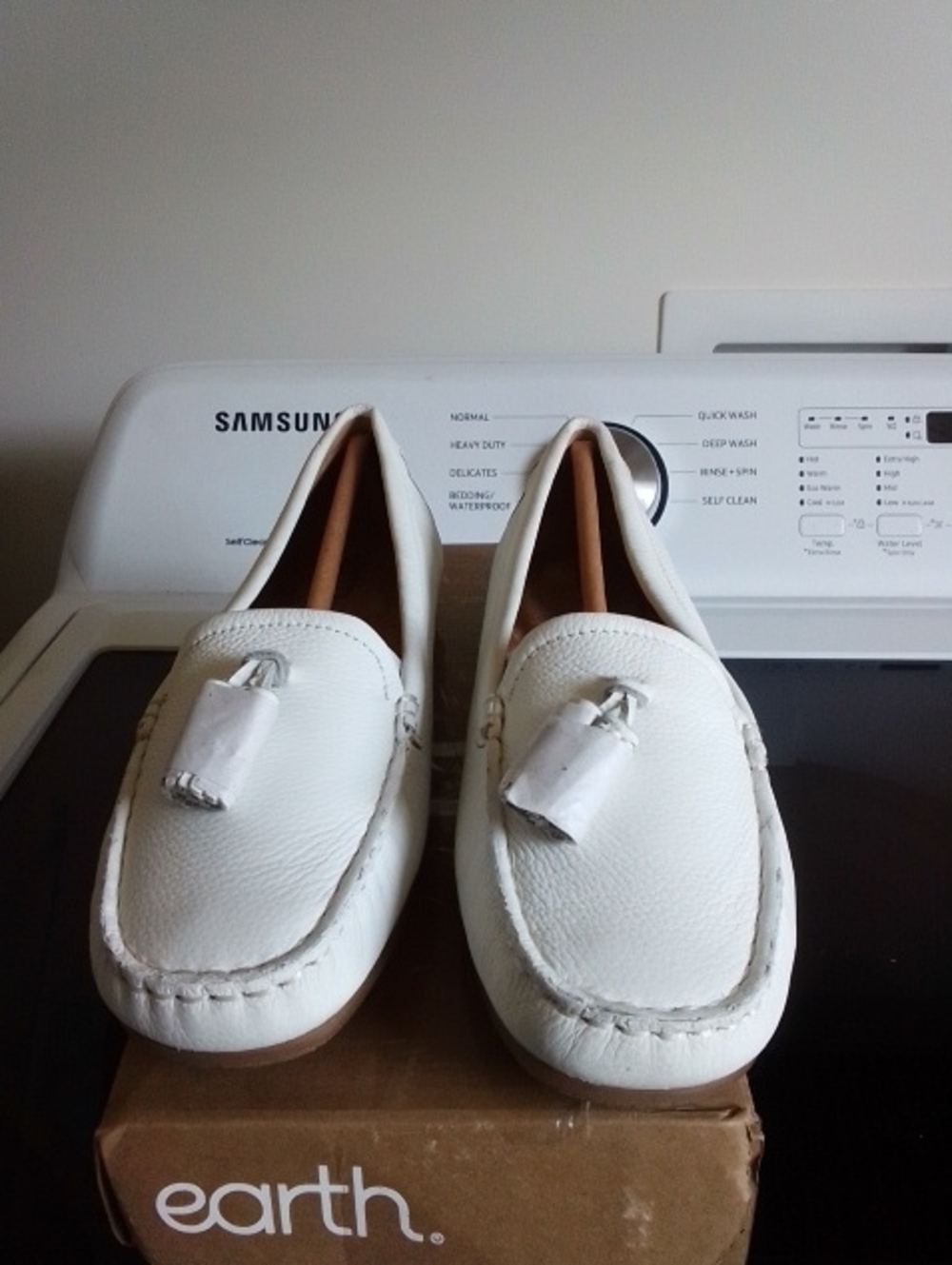Earth Raquel Slip On Ivory Loafers
